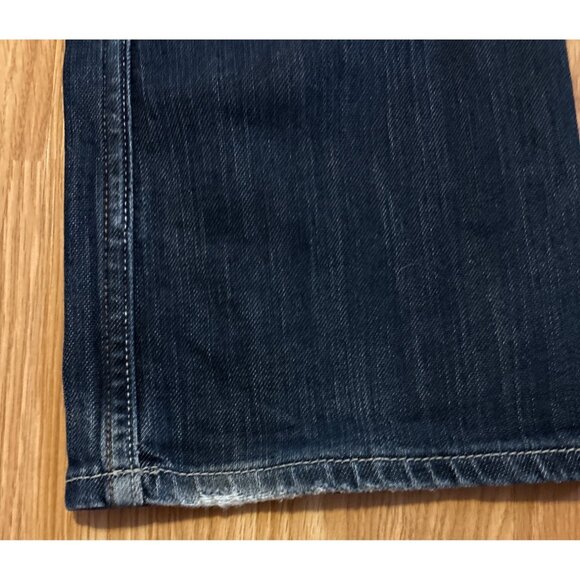 Wrangler Jeans Mens Straight Fit Denim Jeans Dark Wash Size 34x32 - Picture 4 of 7